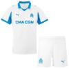 Fotbalový Komplet Olympique de Marseille Dětské Domácí 2025-26 Krátký Rukáv (+ trenýrky)